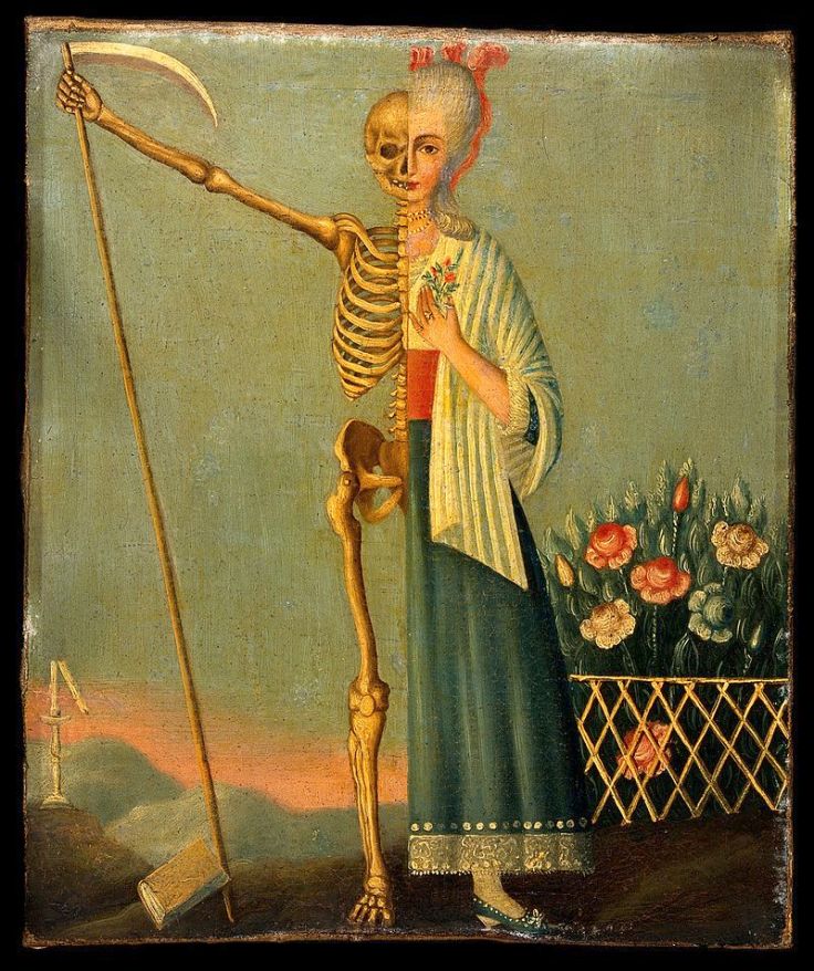 Life_and_death._Oil_painting._Wellcome_V0017612