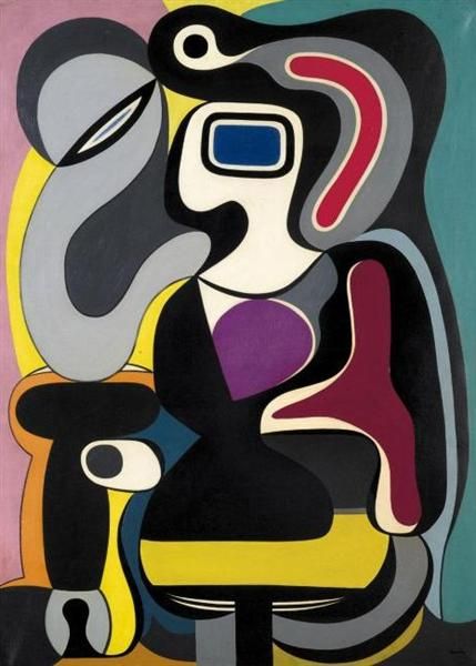 Composition, 1928 by Auguste Herbin.